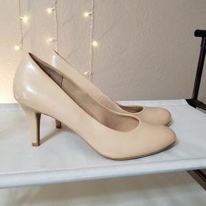 Nude high heels